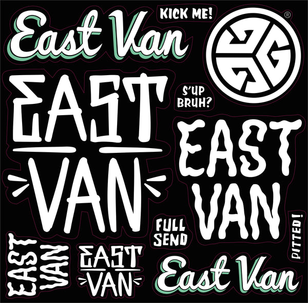 EAST VAN Sticker Sheet by Grubwear