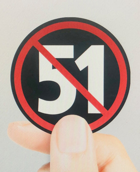 F.U. NO 51 Sticker