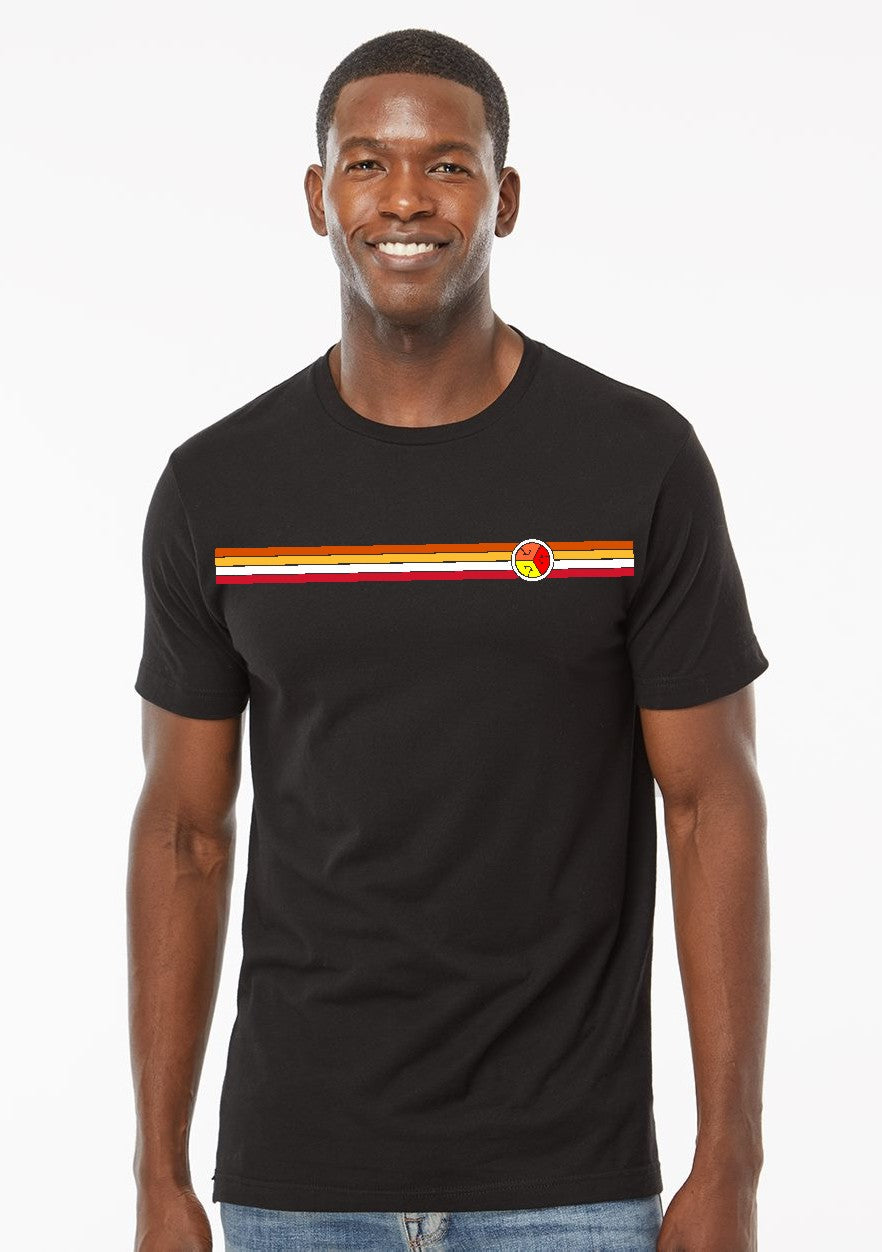 Retro TRI-G Striped t-shirt by Grubwear