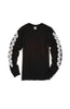 BLACK chain sleeve print  longsleeve t-shirt
