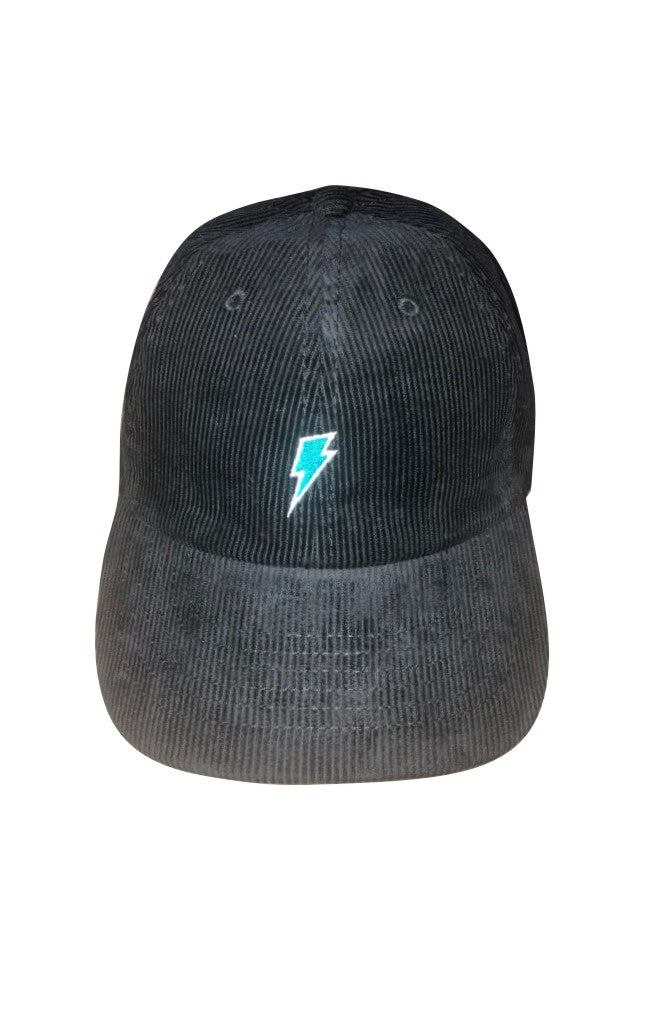 Black Corduroy hat with Bolt logo embroidery