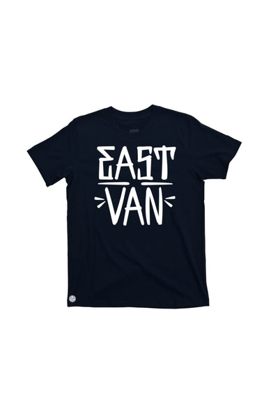 East Van 'TAGGED' Print T-shirt by Grubwear