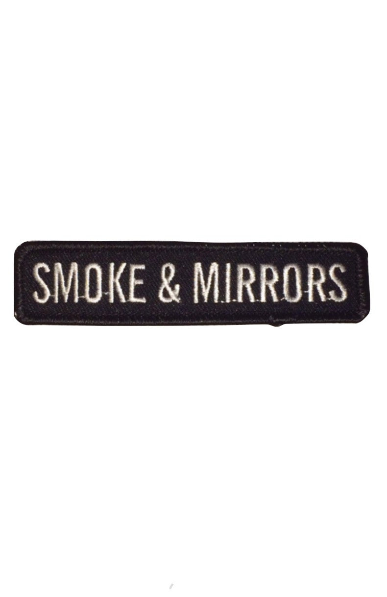 “Smoke & Mirrors” Embroidered  Patch